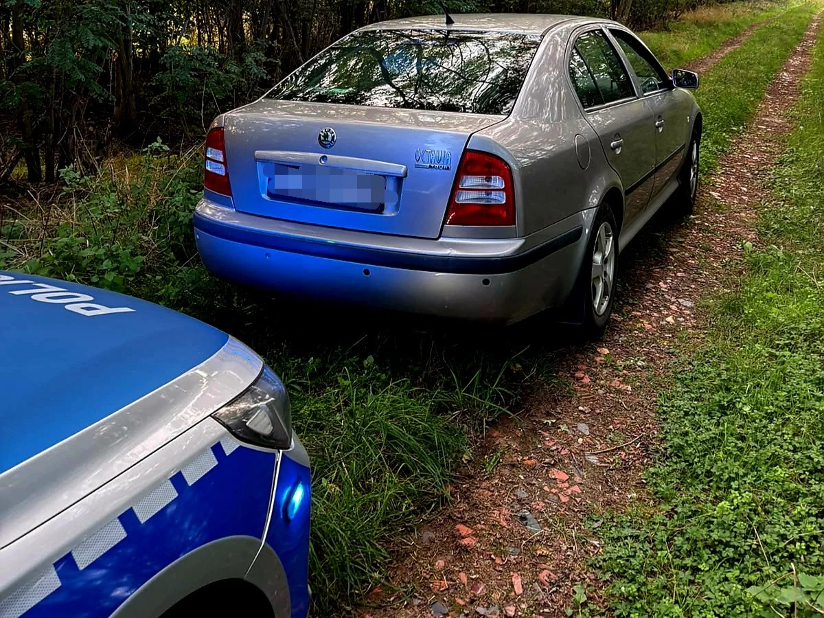 Pościg przez las zakończony. 29-latek z gminy Ruja jechał na narkotykach