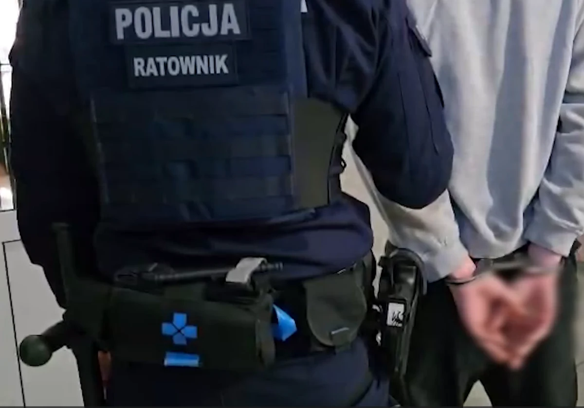 18-latek z nożem aresztowany po nocnej awanturze w Lubinie