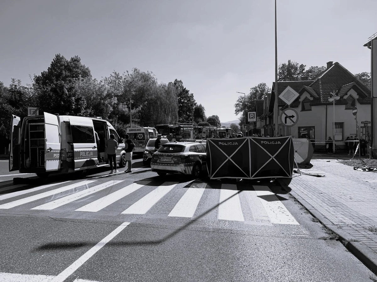 Tragiczny wypadek w Żywcu. Nie żyje 64-letnia piesza