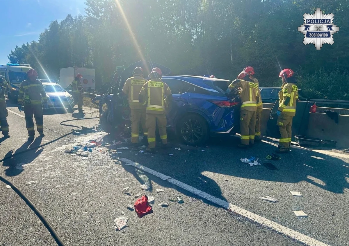 Śmiertelny wypadek na S1 – zginął kierowca Lexusa