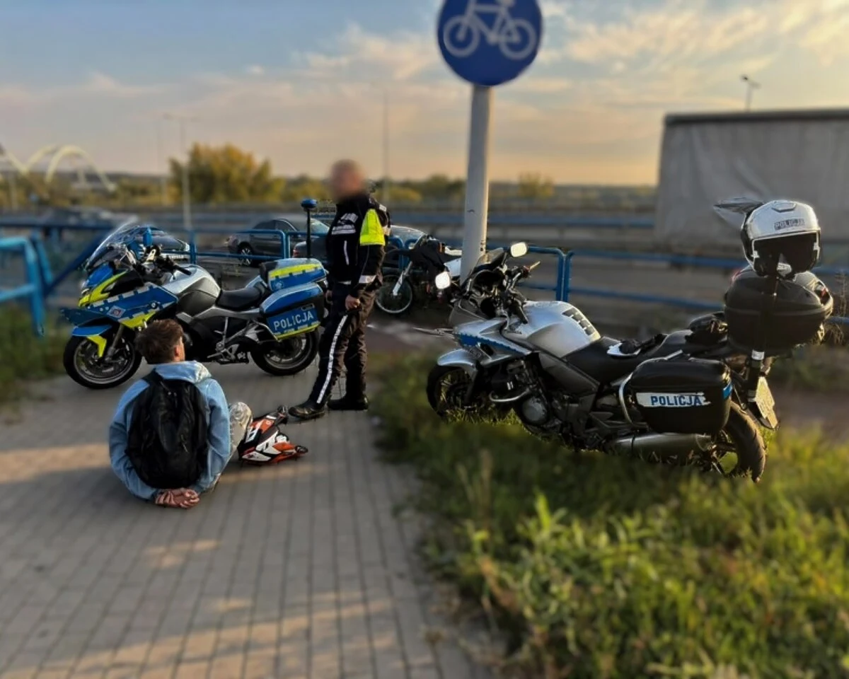 19-latek uciekał policji przerobionym crossem. Grozi mu 5 lat więzienia