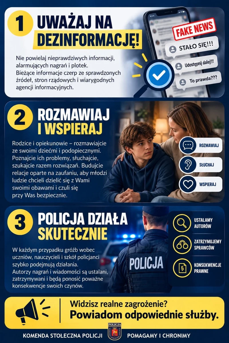 Groźby w sieci mają poważne konsekwencje. Policja zatrzymuje sprawców