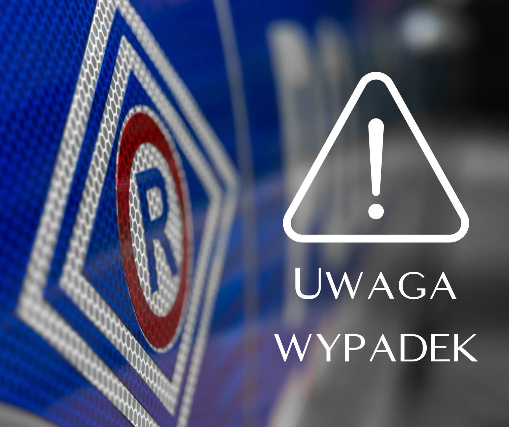 DK43 w Szarkach zablokowana po zdarzeniu drogowym