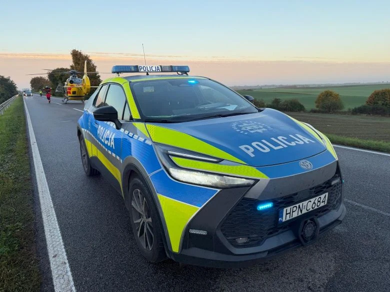 Rowerzysta potrącony na trasie Kalwa – Tropy Sztumskie