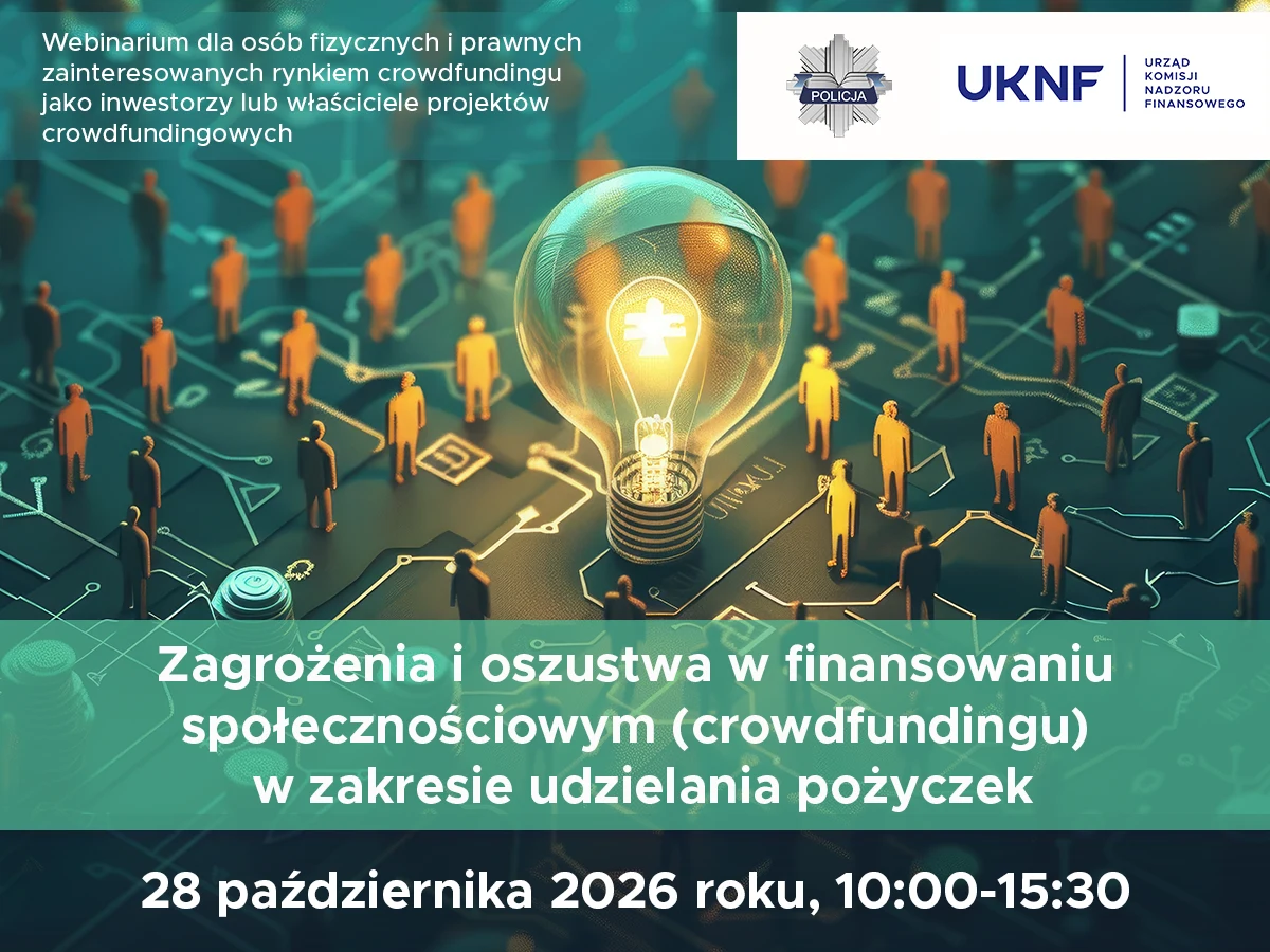 Webinarium o oszustwach w crowdfundingu – 28 października 2026