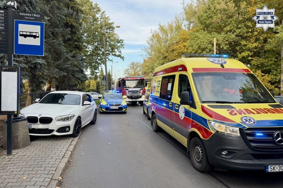 Zasłabła za kierownicą BMW – policjanci z drogówki natychmiast ruszyli z pomocą