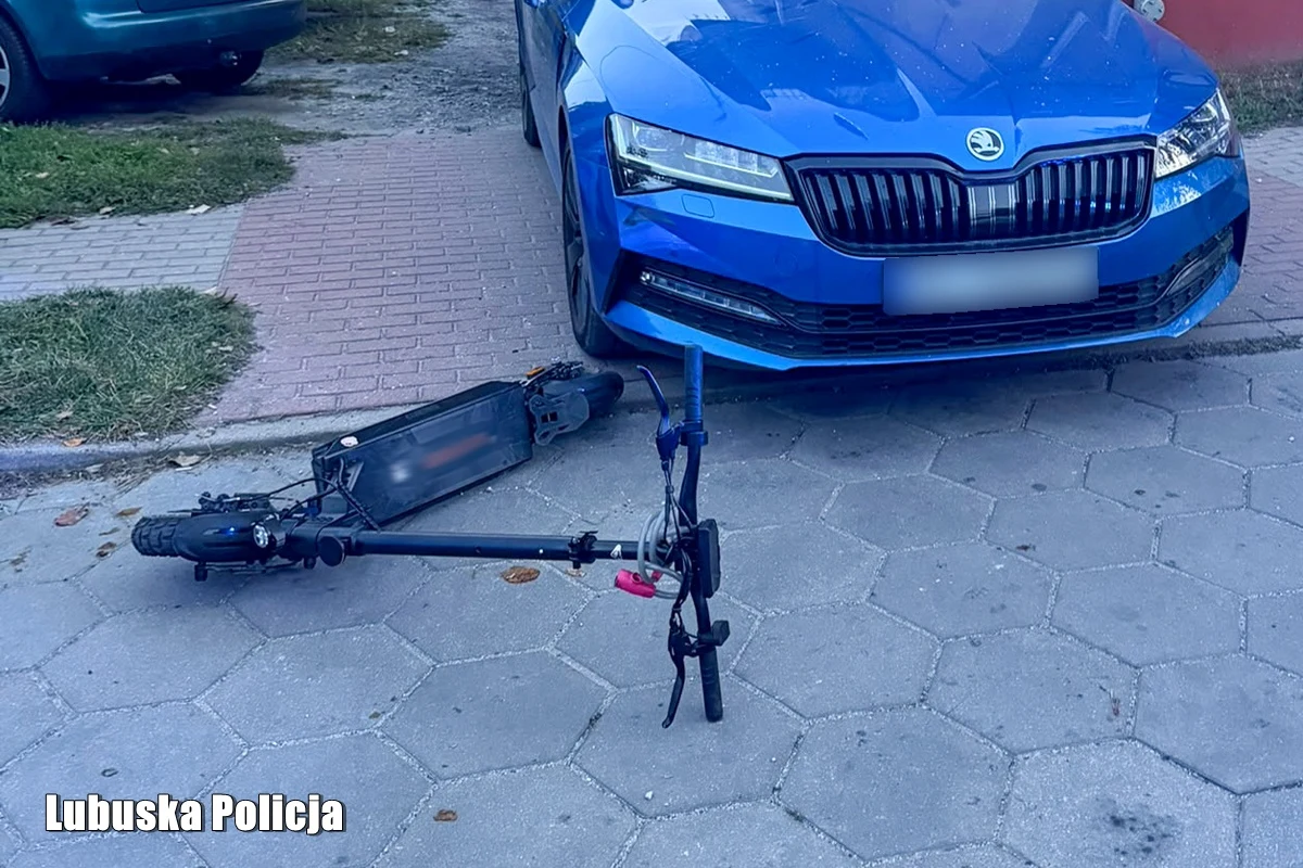 Wschowa: Kierowca wyjechał z posesji i potrącił kobietę na hulajnodze