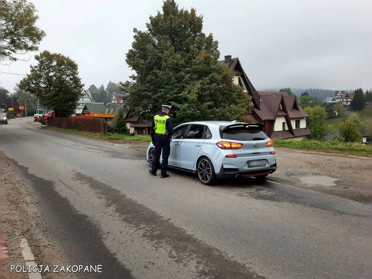 Jazda na kacu nie popłaca – zakopiańska drogówka kontroluje